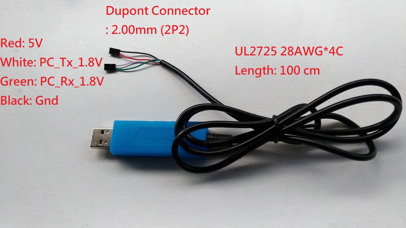 USB to TTL(A公, 帶殼, 1.8V, 杜邦1米) PL2303HXD