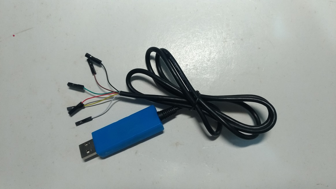 USB to TTL(A公, 帶殼, 3.3V, 杜邦1米, 6 I/O) PL2303GC